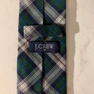 JCrew cotton plaid necktie